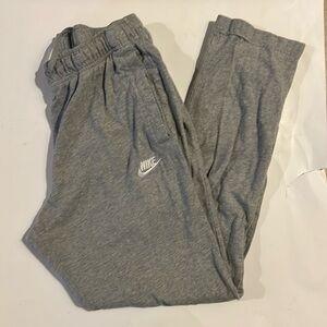 Nike Joggers Hiking Skinny Leg Pants Gray Elastic with Drawstring